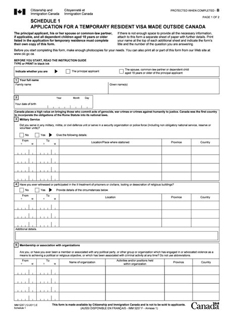 Temporary Resident Visa Canada IMM 5257 Application Form May 12th, 2018 - Application for Temporary Resident Visa Canada IMM5257 A Canada Temporary Resident Visa TRV is needed by many foreign nationals who want to visit Canada temporarily for leisure business or to work or study EdmontonNotary com Sample Invitation Letter. . Imm5257 pdf